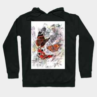 Butterflies in mixed media Hoodie